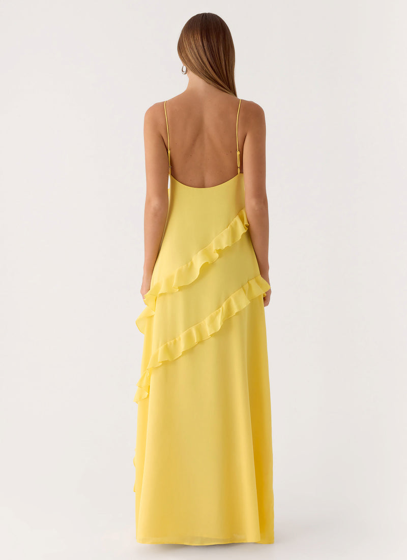 Mishal Maxi Dress - Bright Lemon