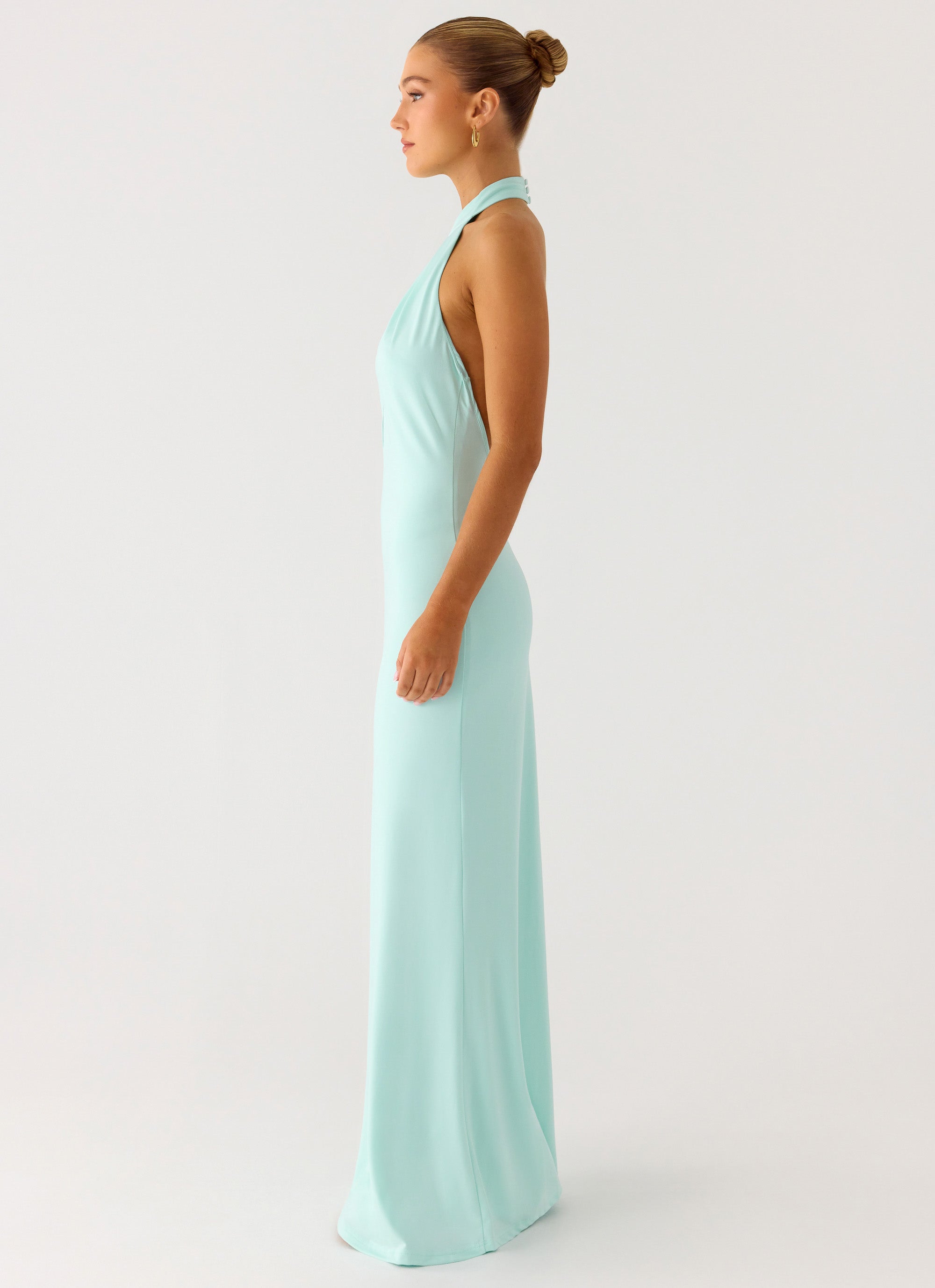 Mougleta Backless Maxi Dress - Aqua Peppermayo Mougleta Backless Maxi Dress - Aqua Peppermayo