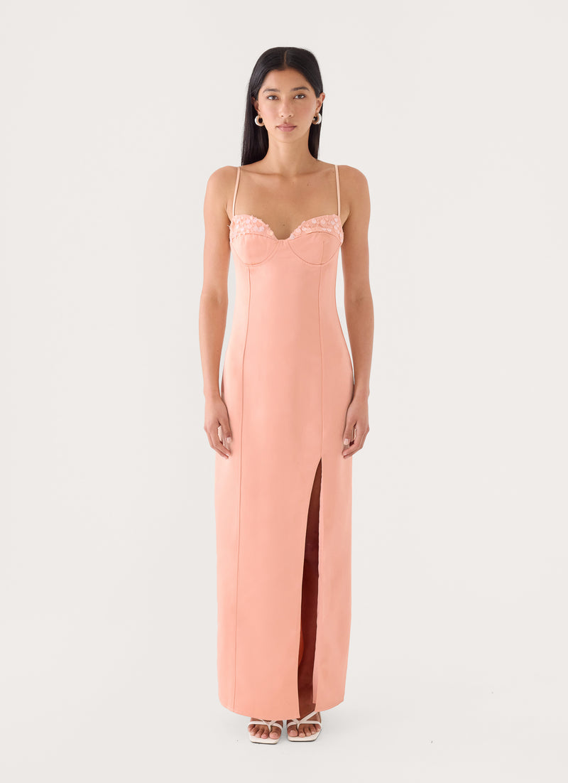 Muse Maxi Dress - Peach