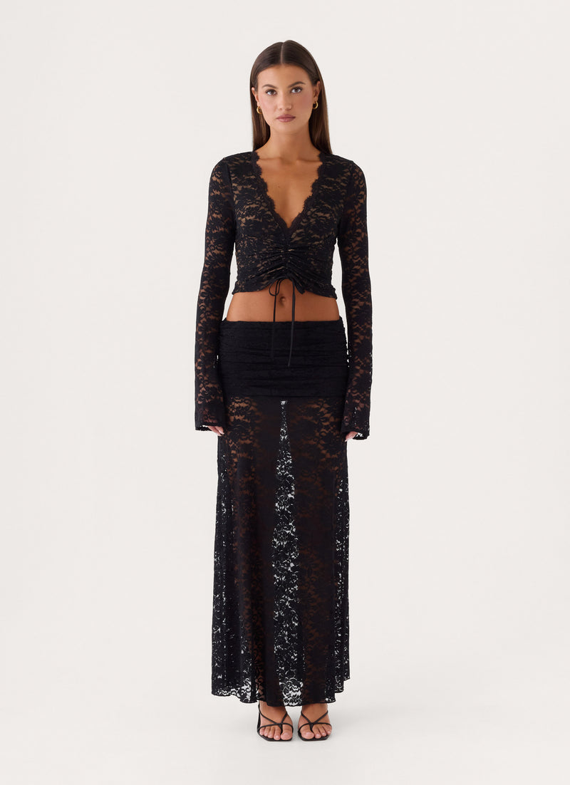 Noella Maxi Skirt - Black