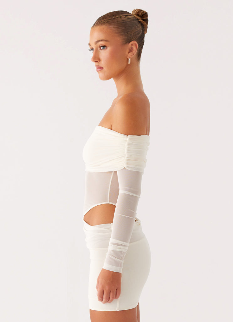 Peppermayo Exclusive No Doubt Mini Dress - Ivory - View 4 | Shop Formal Dress