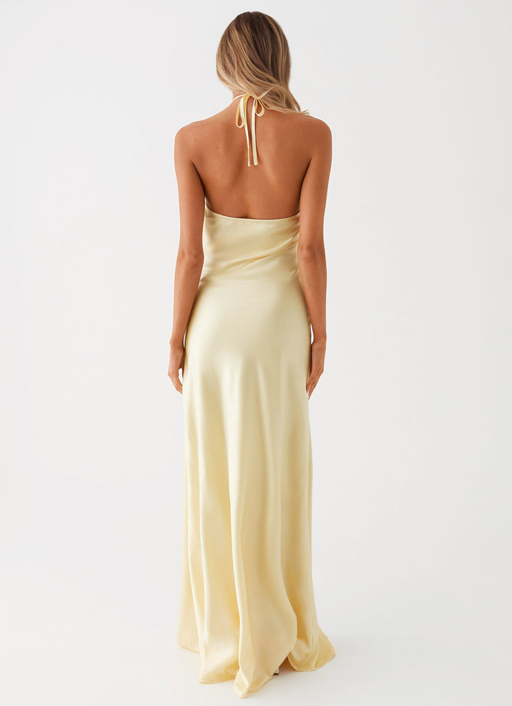 Peppermayo Exclusive Noir Symphony Maxi Dress - Yellow - View 5 | Shop Formal Dress