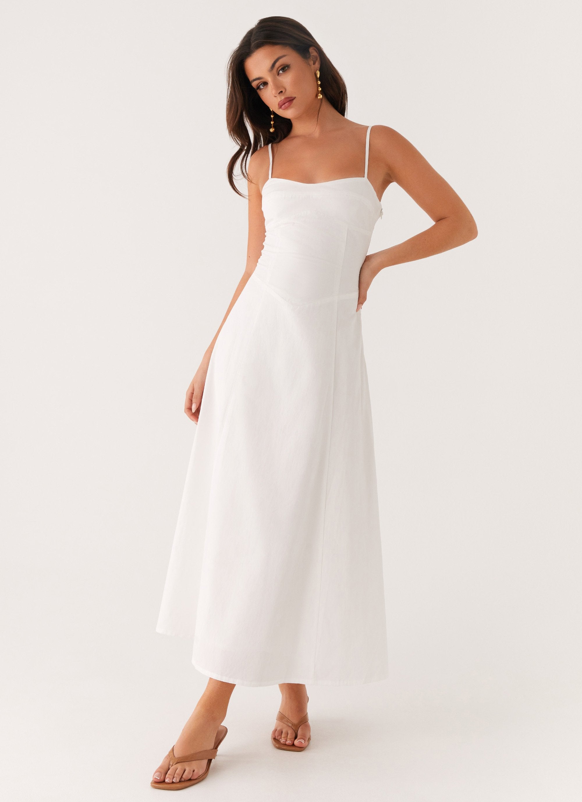 Noosa Midi Dress - White Peppermayo Noosa Midi Dress - White Peppermayo