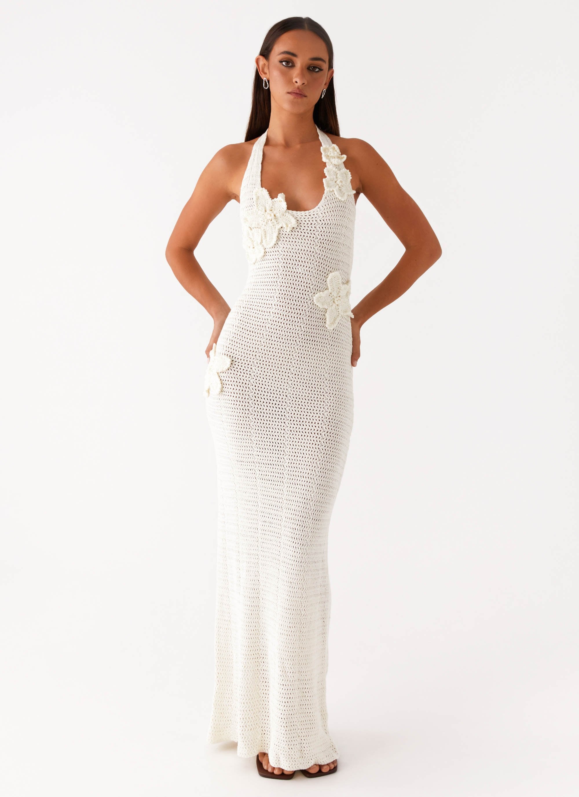 Novalee Flower Crochet Maxi Dress Novalee Flower Crochet Maxi Dress