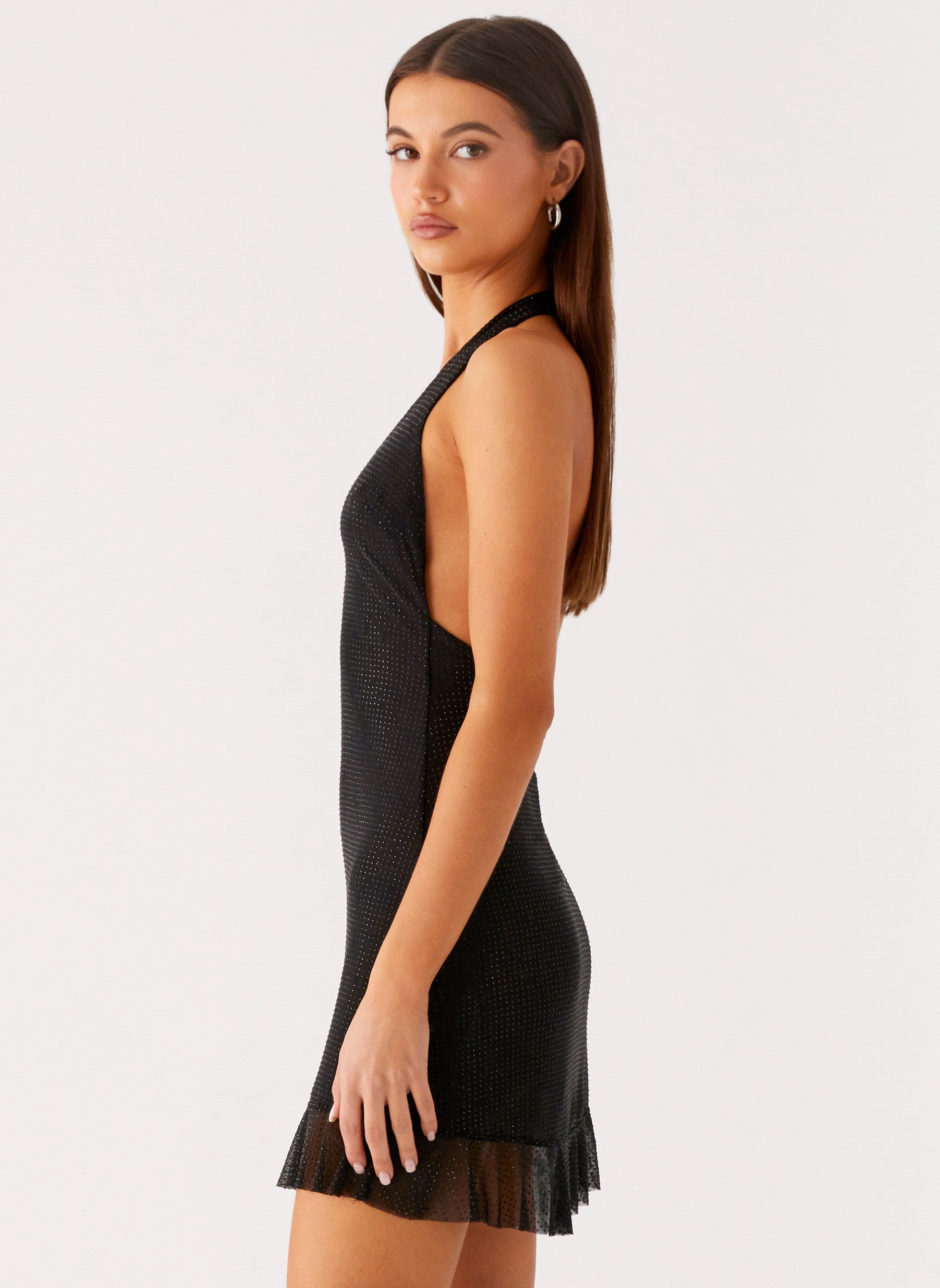 peppermayo exclusive astrid sequin mini dress crystal Peppermayo Astrid Sequin Mini Dress