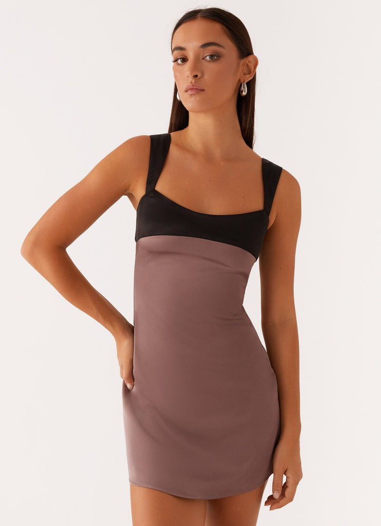 Peppermayo Exclusive Odette Satin Mini Dress - Steel Me Away - View 1 | Shop Formal Dress