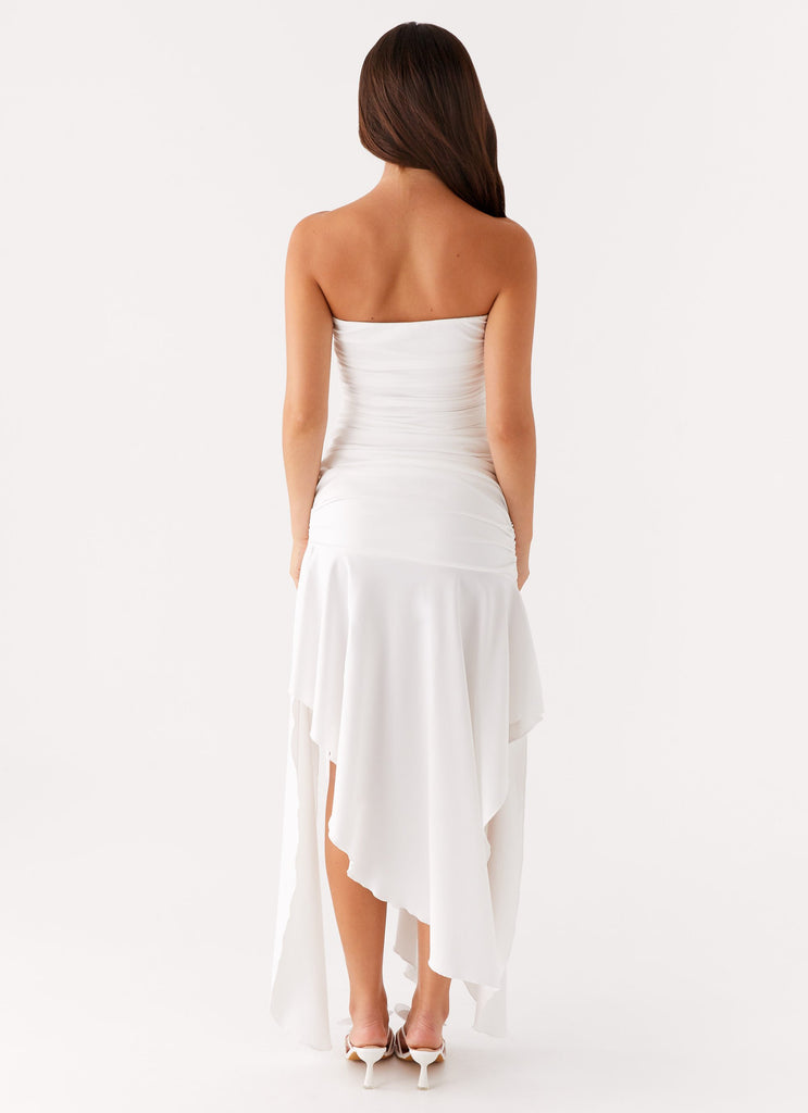 Shop Formal Dress - Peppermayo Exclusive Ora Strapless Maxi Dress - White fifth image