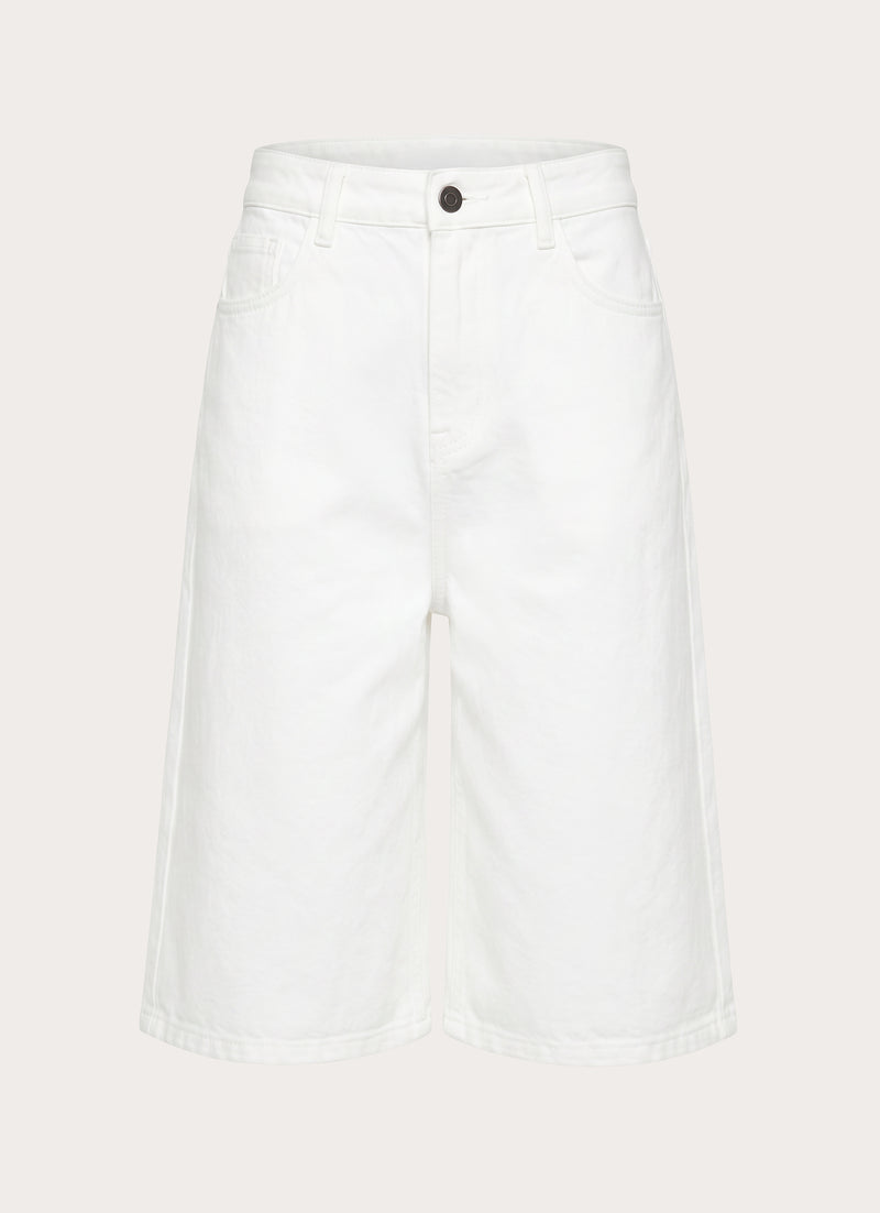 Orleans Denim Jorts - White