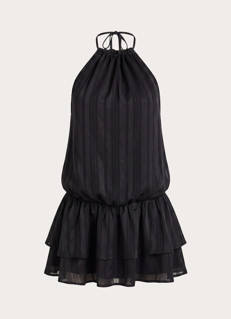 Parade Halter Mini Dress - Black