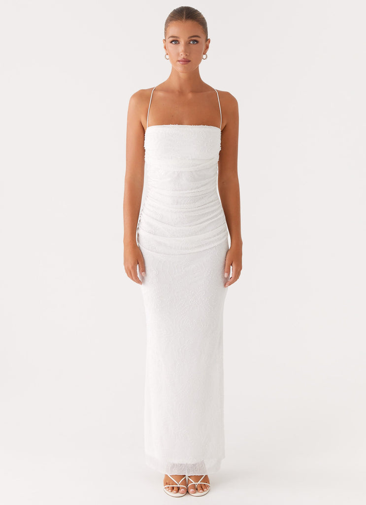 Collective Dress - Peppermayo Exclusive Paxton Beaded Maxi Dress - White image 3