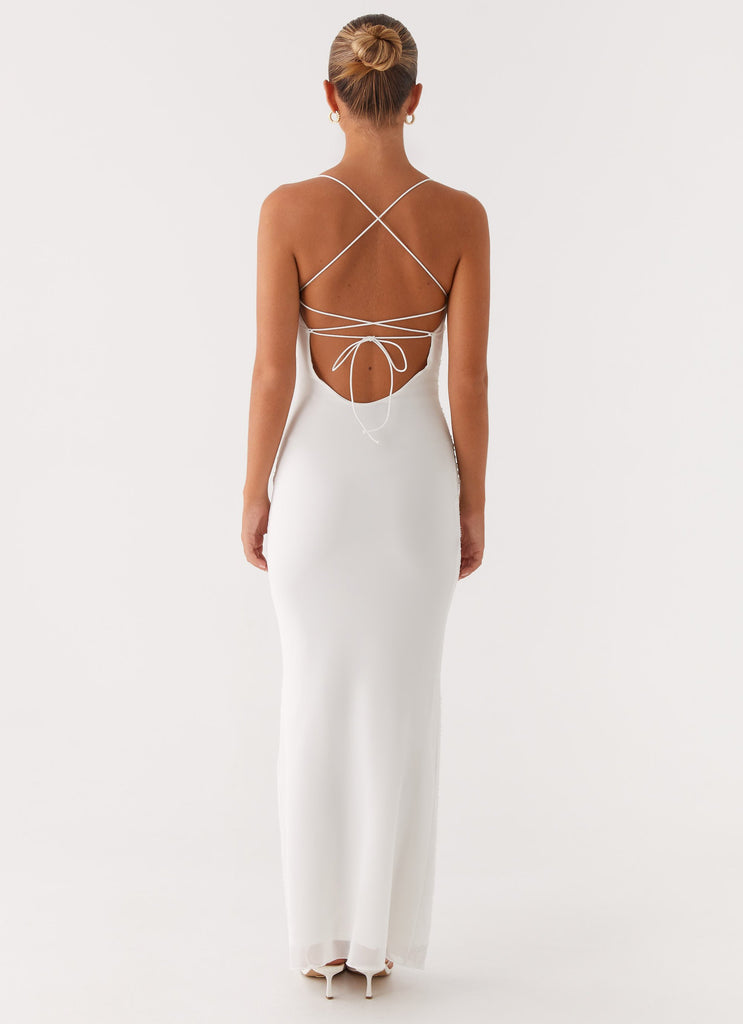 Collective Dress - Peppermayo Exclusive Paxton Beaded Maxi Dress - White image 5