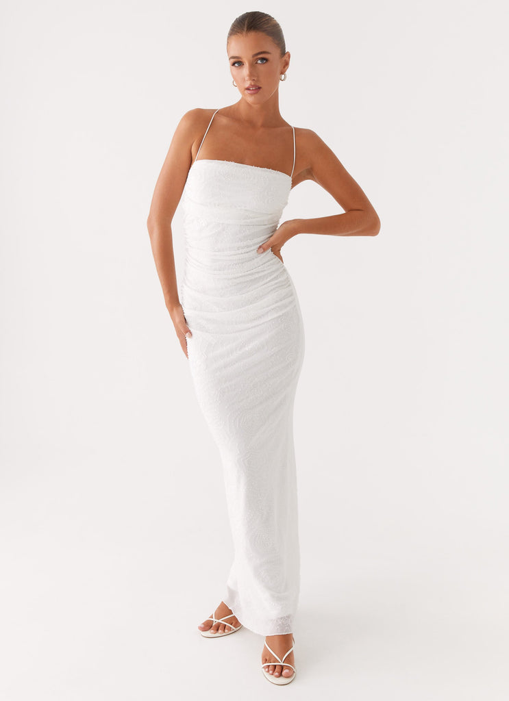Collective Dress - Peppermayo Exclusive Paxton Beaded Maxi Dress - White image 2
