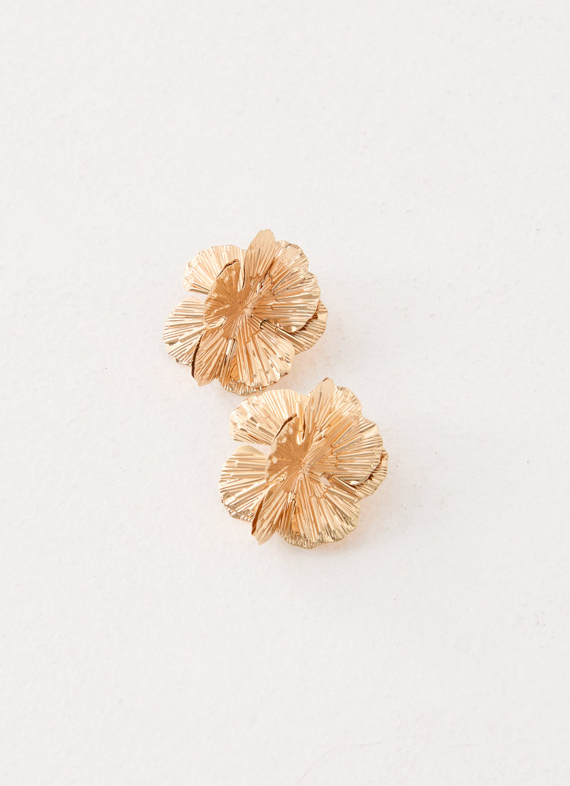 Peachy Dream Earrings - Gold