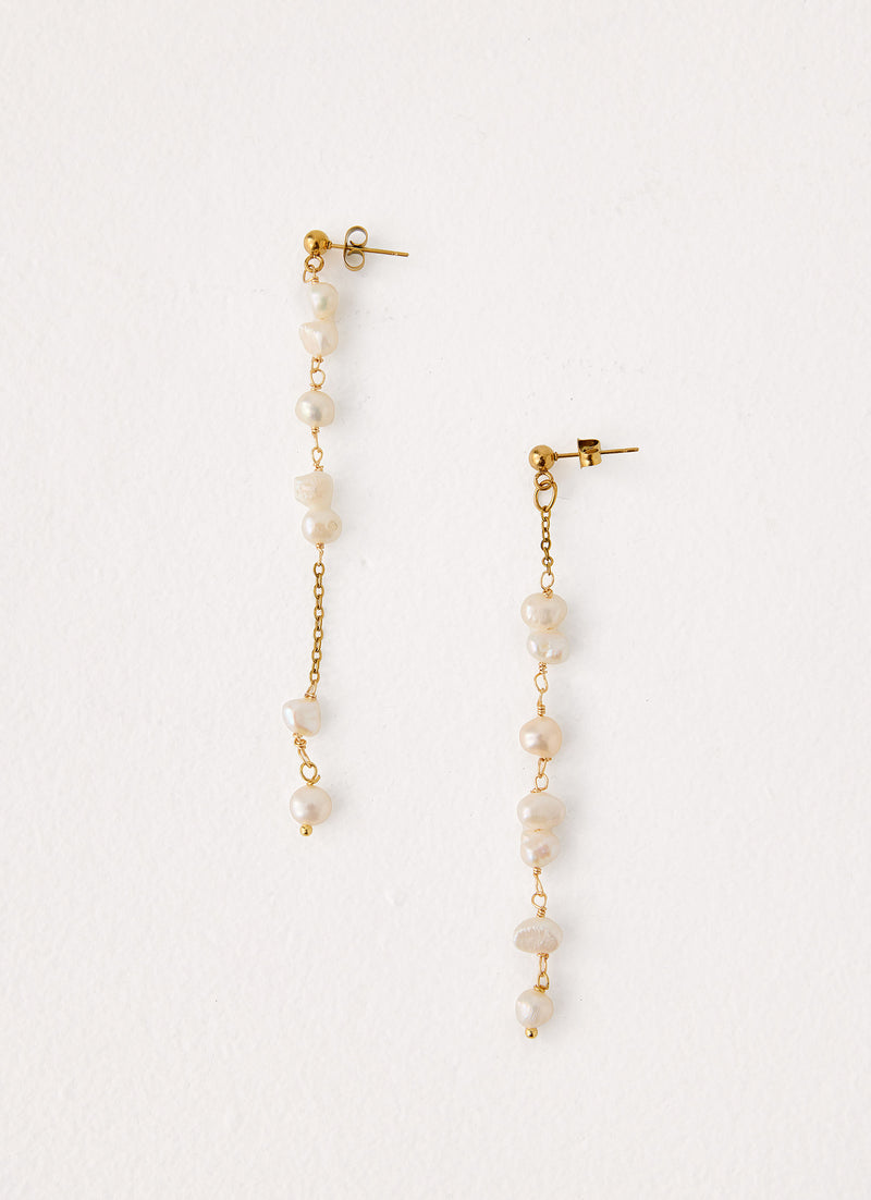 Pearla Earrings - Gold/Pearl