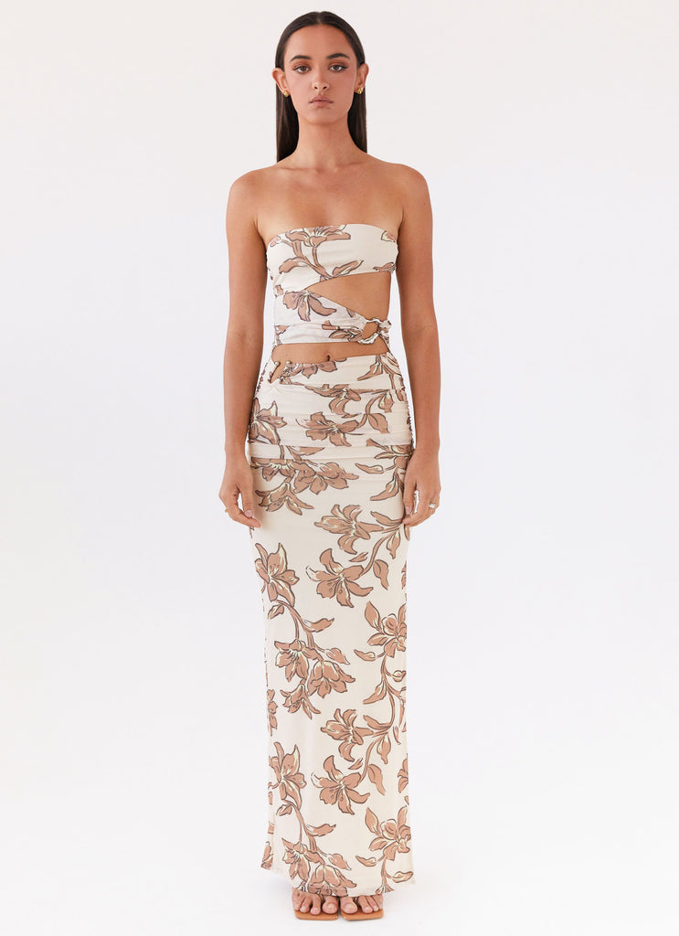 Collective Dress - Peppermayo Exclusive Into Pieces Mesh Maxi Dress - Hazel Bloom image 3