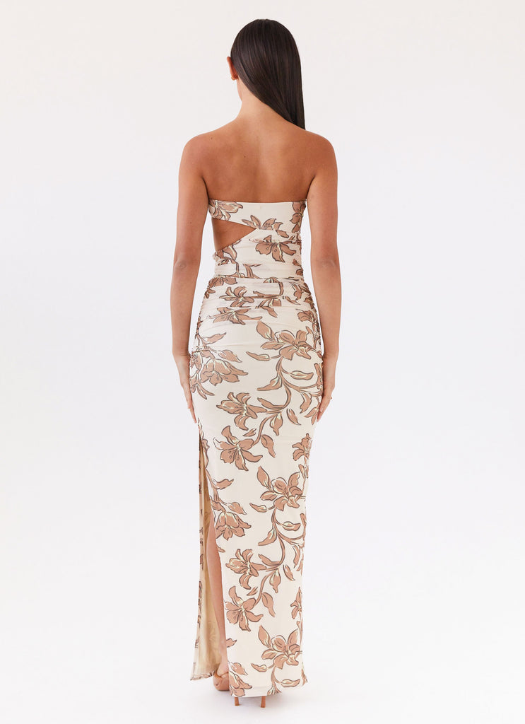 Collective Dress - Peppermayo Exclusive Into Pieces Mesh Maxi Dress - Hazel Bloom image 5
