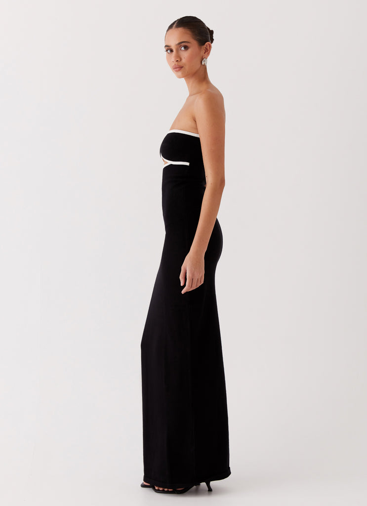 Peppermayo Exclusive When In Rome Knit Maxi Dress - Black - View 5 | Shop Formal Dress