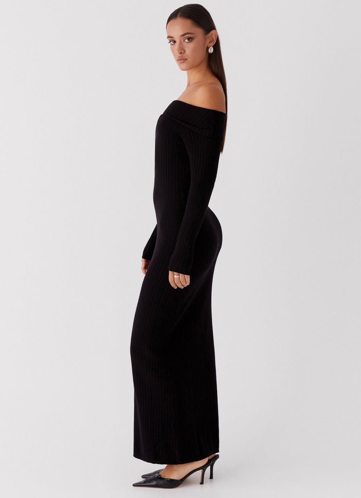 Peppermayo Exclusive Lahey Knit Maxi Dress - Black - Image 6