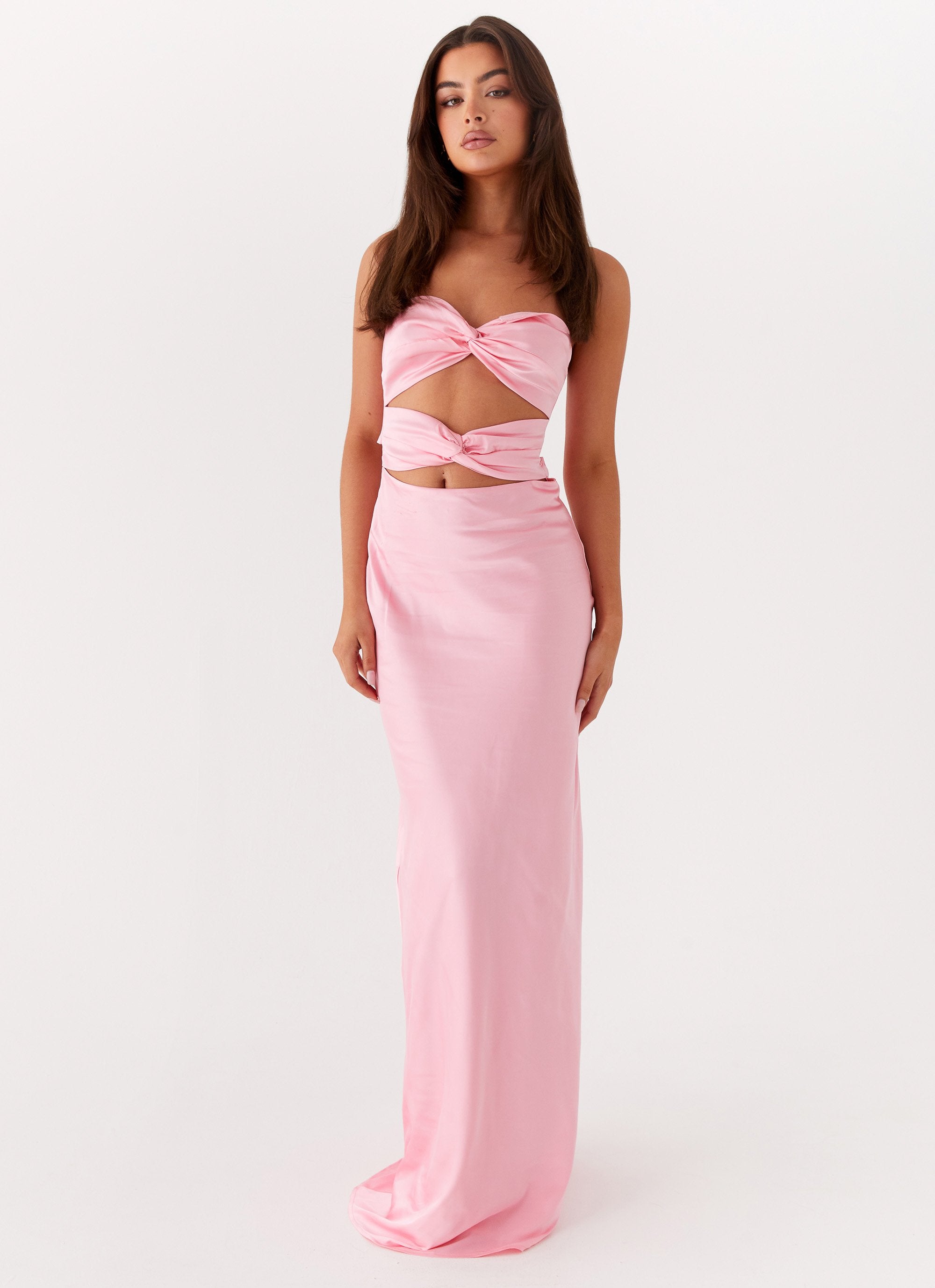 Tianna Strapless Maxi Dress Pink – Peppermayo - Main Image