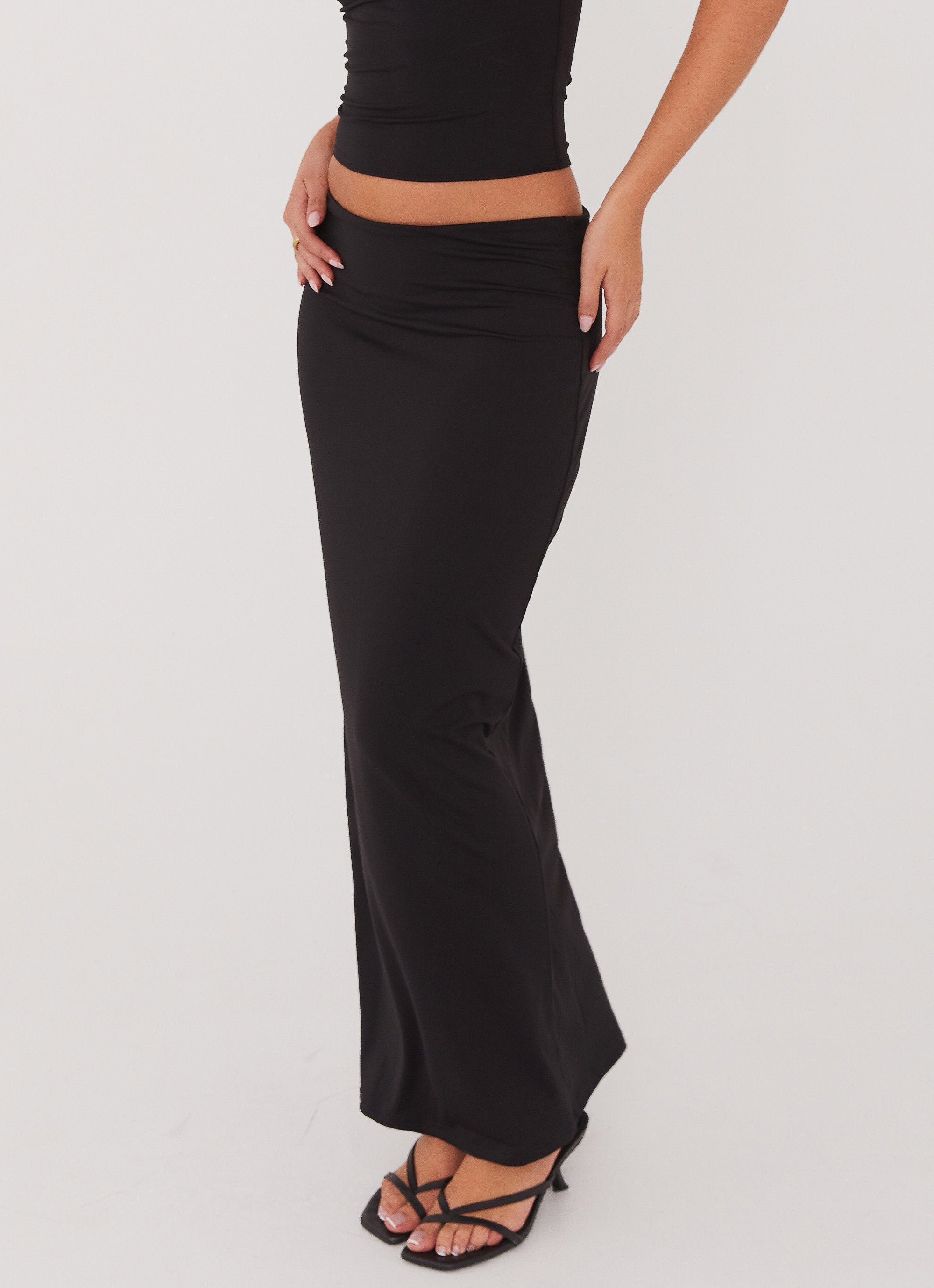 Solace Soul Maxi Skirt Black – Peppermayo - Main Image