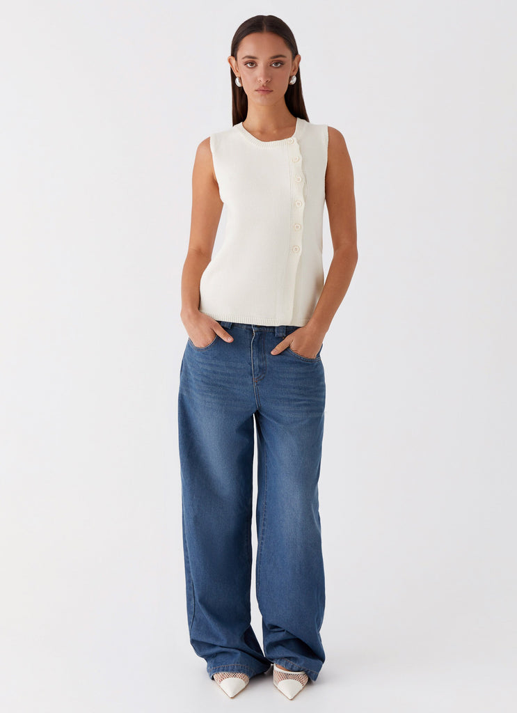 Collective Tops - Peppermayo Exclusive Carey Vest Top - White third image