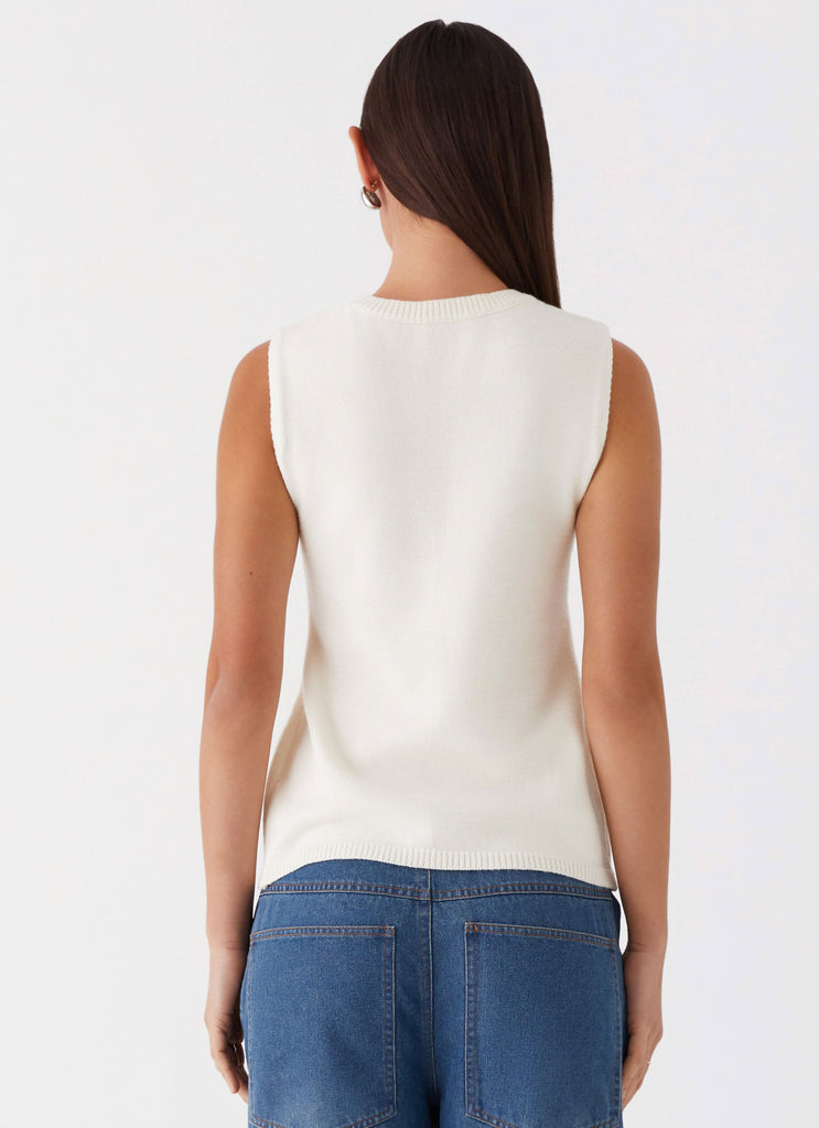 Collective Tops - Peppermayo Exclusive Carey Vest Top - White fifth image