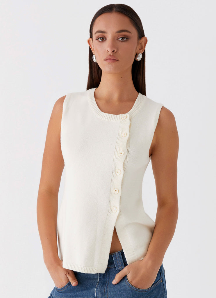 Collective Tops - Peppermayo Exclusive Carey Vest Top - White featured image