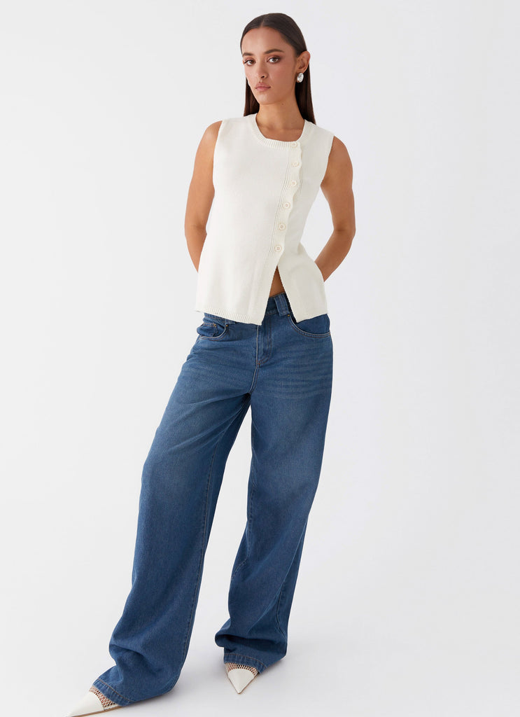 Collective Tops - Peppermayo Exclusive Carey Vest Top - White sixth image