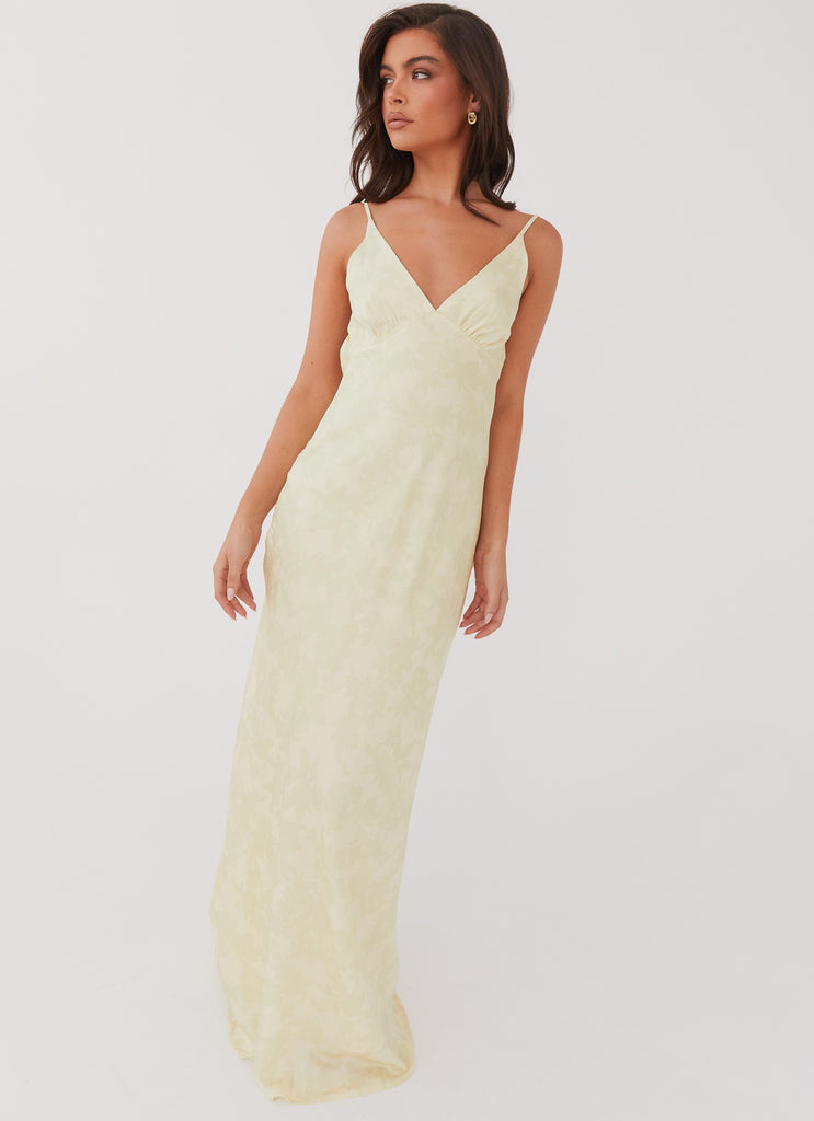 Sorrento Sun Maxi Dress - Yellow Floral