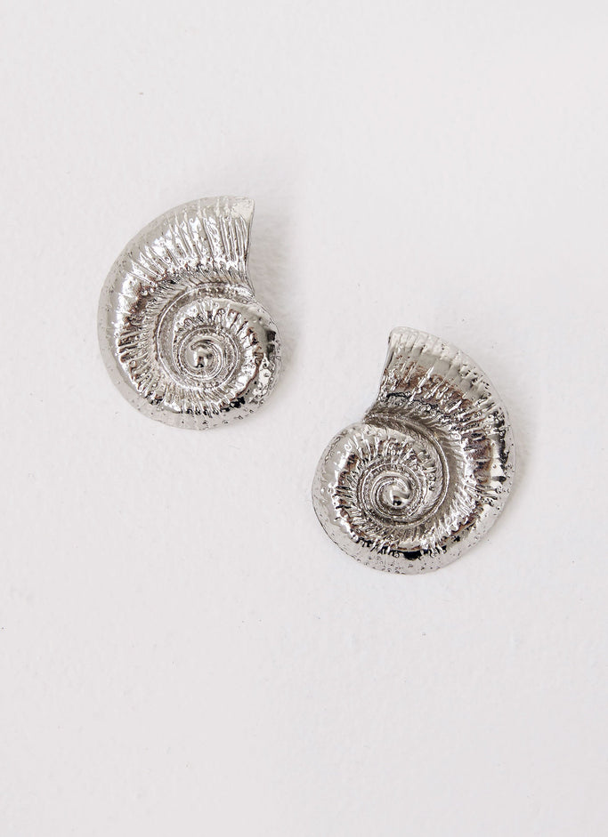 Beachcomber Earrings - Silver