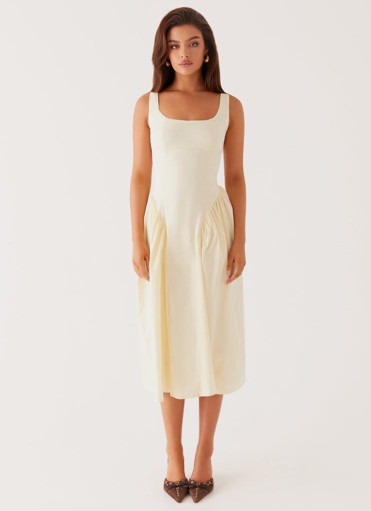 Collective Dress - Peppermayo Exclusive Sassy Soiree Midi Dress - Cream image 3