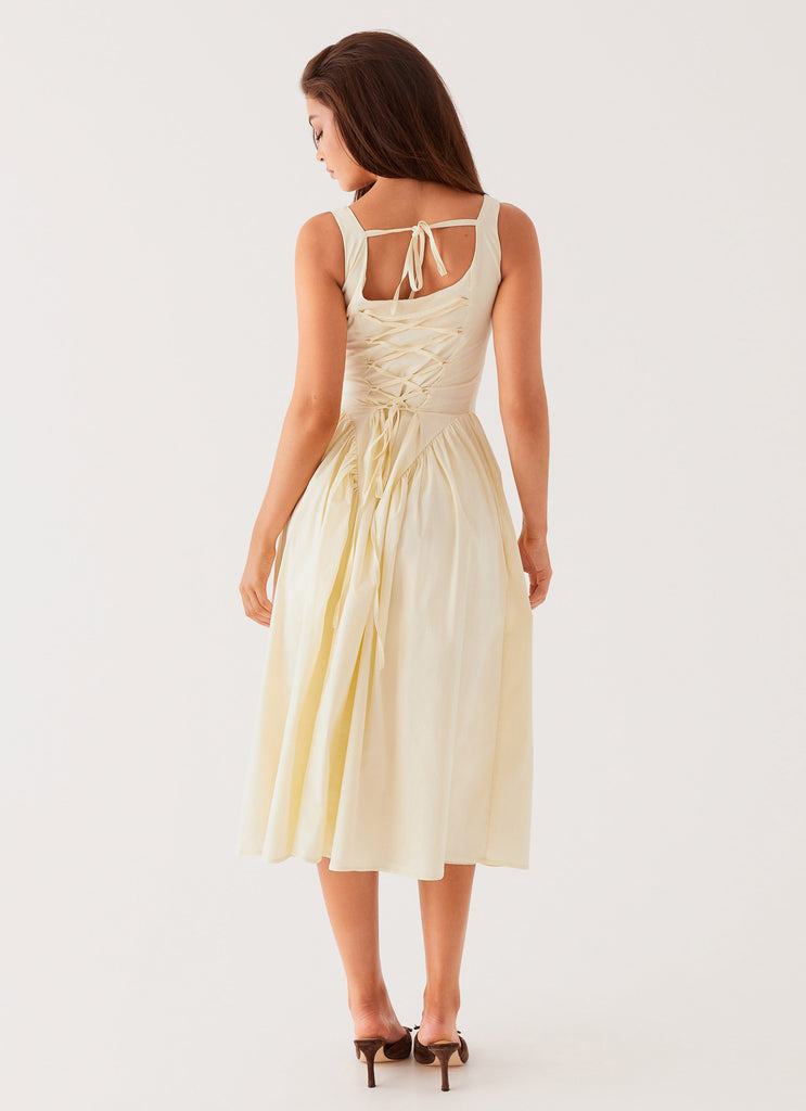 Collective Dress - Peppermayo Exclusive Sassy Soiree Midi Dress - Cream image 5