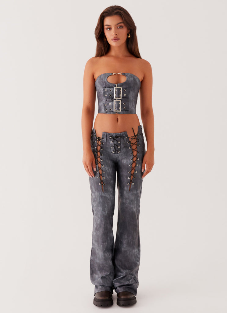 Collective Tops - Peppermayo Exclusive Better When I'm Dancing Belt Top - Graphite third image