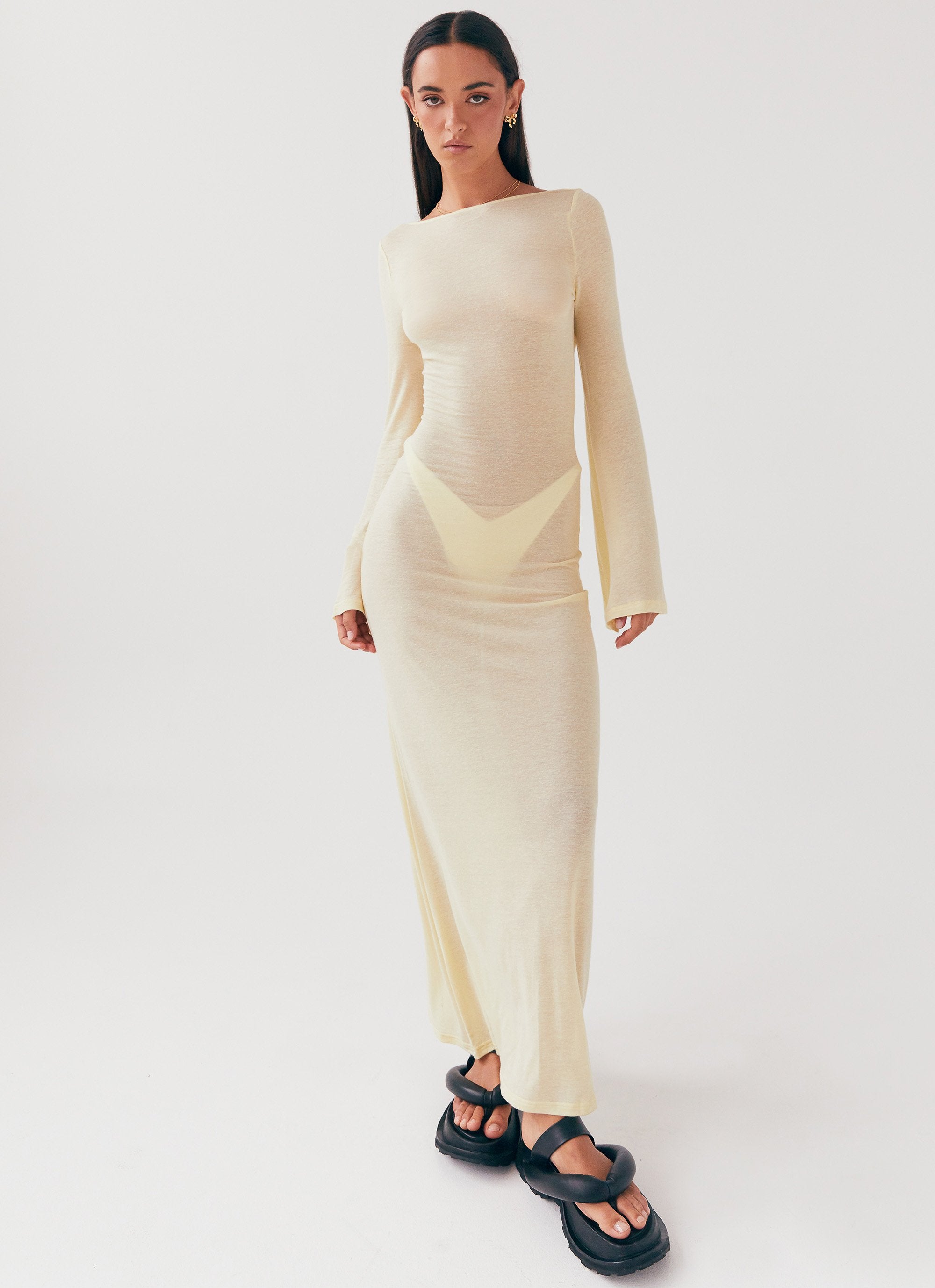 peppermayo long dresses Olivia Long Sleeve Maxi Dress