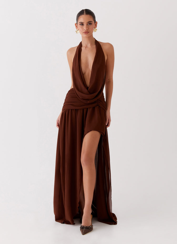 Collective Dress - Peppermayo Exclusive Blake Rose Maxi Dress - Brown image 1