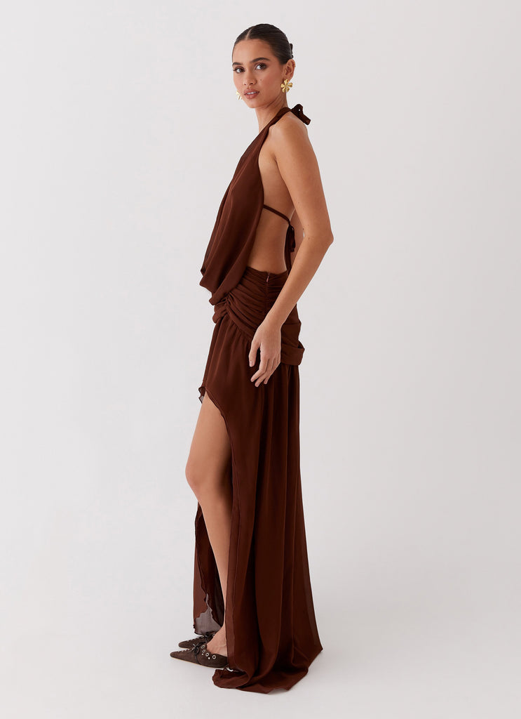 Collective Dress - Peppermayo Exclusive Blake Rose Maxi Dress - Brown image 3