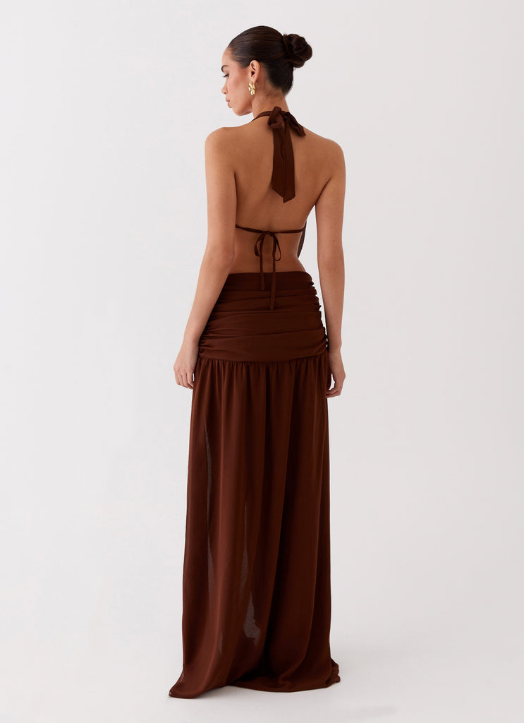 Collective Dress - Peppermayo Exclusive Blake Rose Maxi Dress - Brown image 4