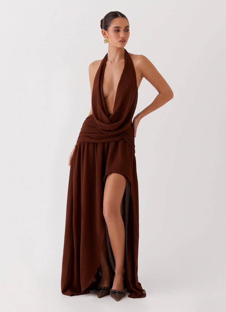 Collective Dress - Peppermayo Exclusive Blake Rose Maxi Dress - Brown image 5