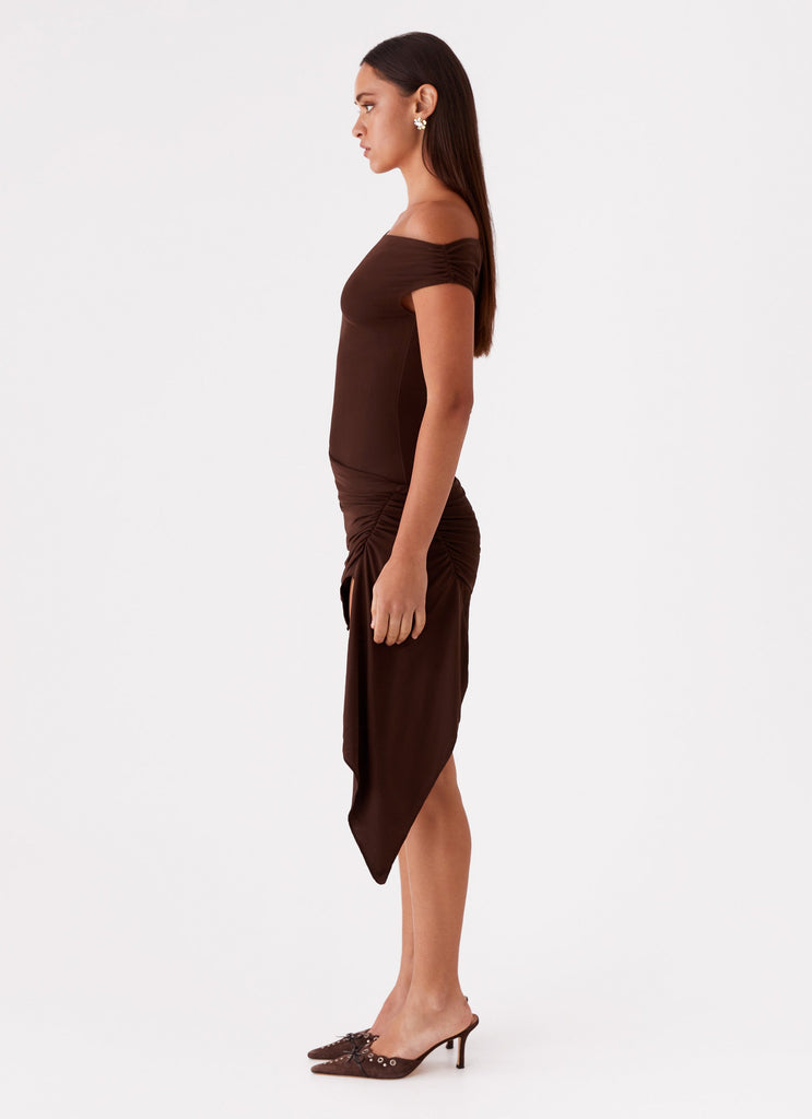Peppermayo Exclusive Shauna Mini Dress - Chocolate - Image 4