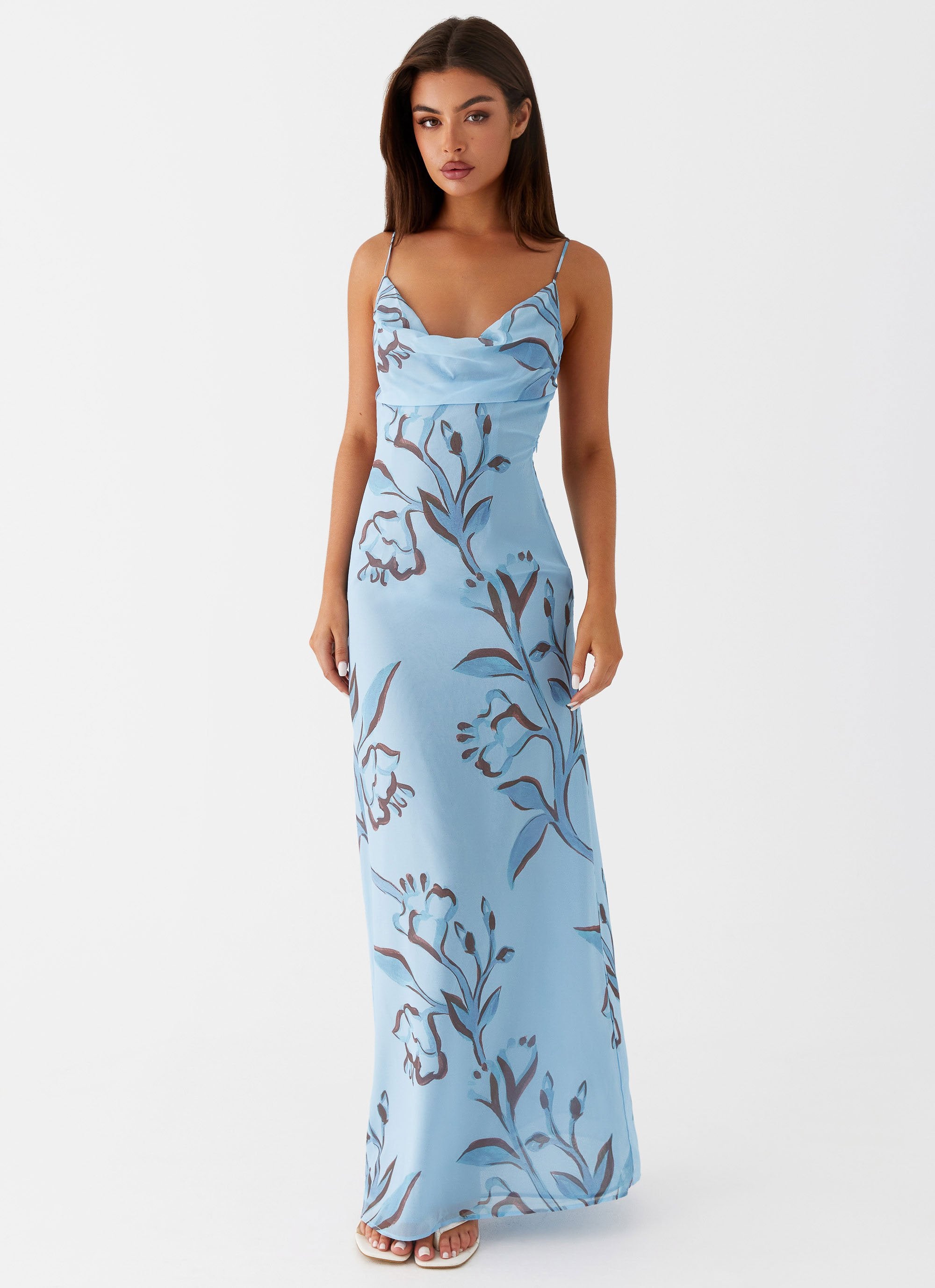 Felicia Daisy Maxi Dress - Blue Floral Peppermayo Felicia Daisy Maxi Dress - Blue Floral Peppermayo