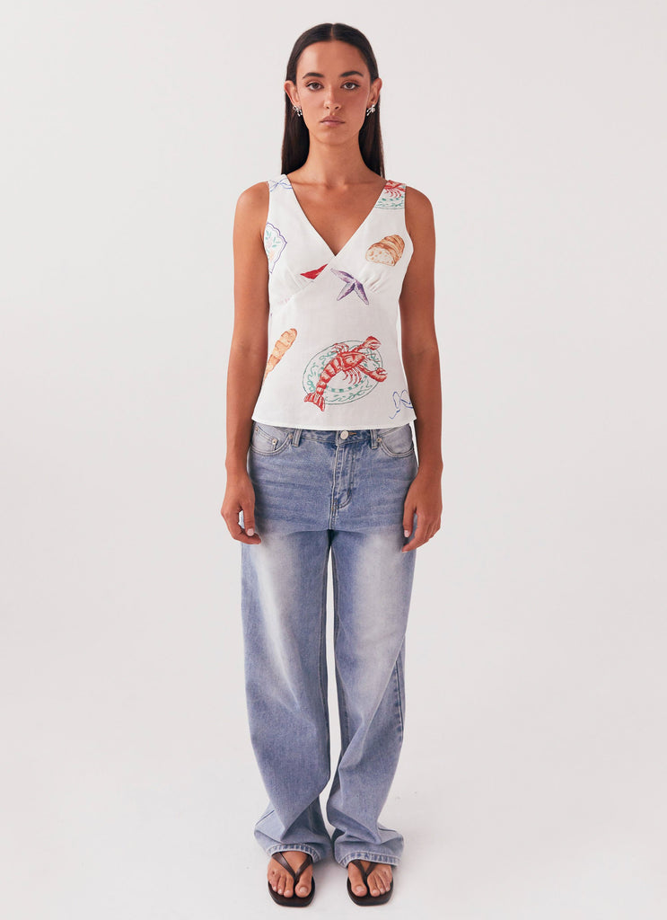 Collective Tops - Peppermayo Exclusive Nori Linen Top - Banchetto fifth image