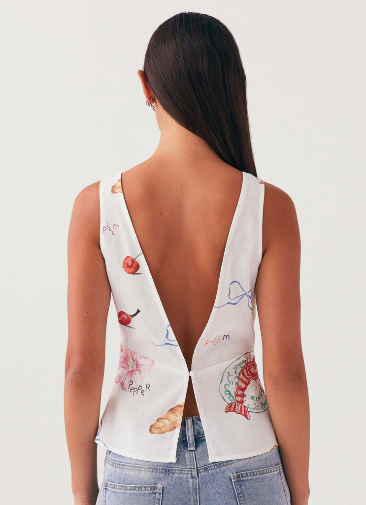 Collective Tops - Peppermayo Exclusive Nori Linen Top - Banchetto third image