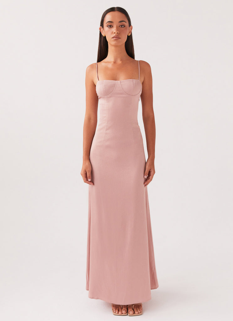Peppermayo Exclusive Ella Bustier Maxi Dress - Mauve - View 6 | Shop Formal Dress