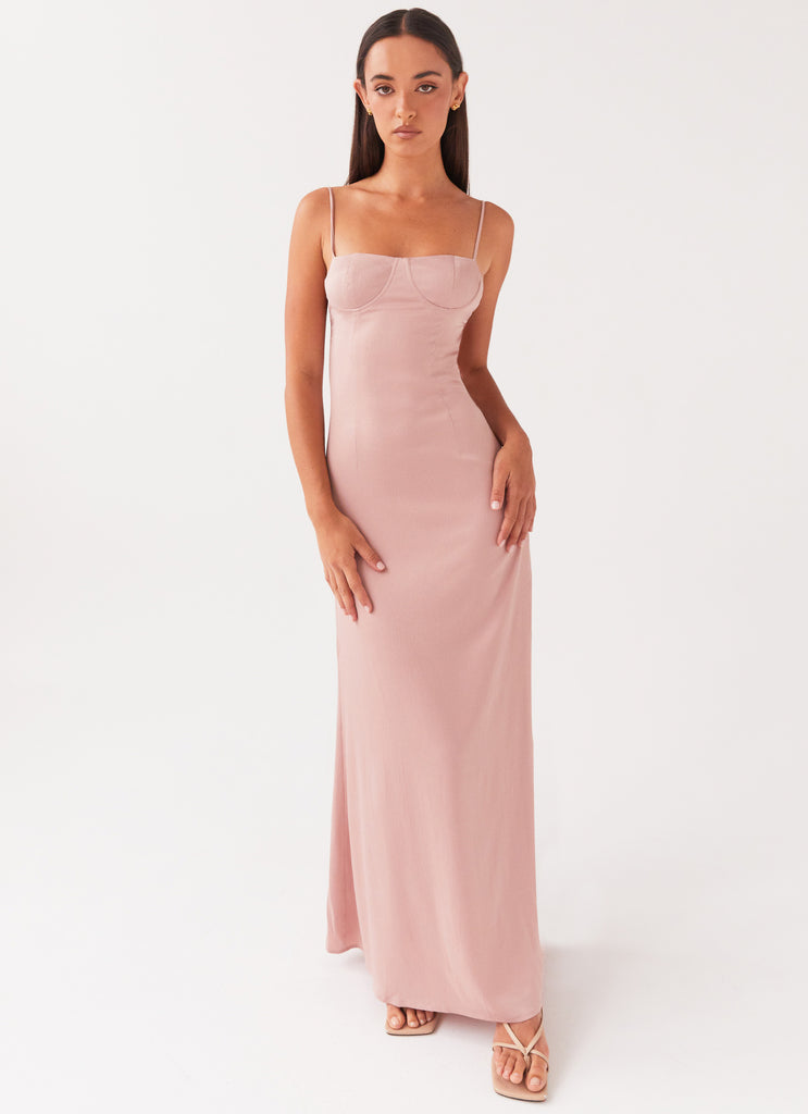 Peppermayo Exclusive Ella Bustier Maxi Dress - Mauve - View 1 | Shop Formal Dress