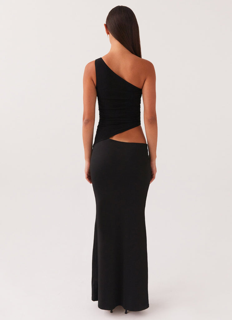 Peppermayo Exclusive Seranella One Shoulder Maxi Dress - Black - Image 5
