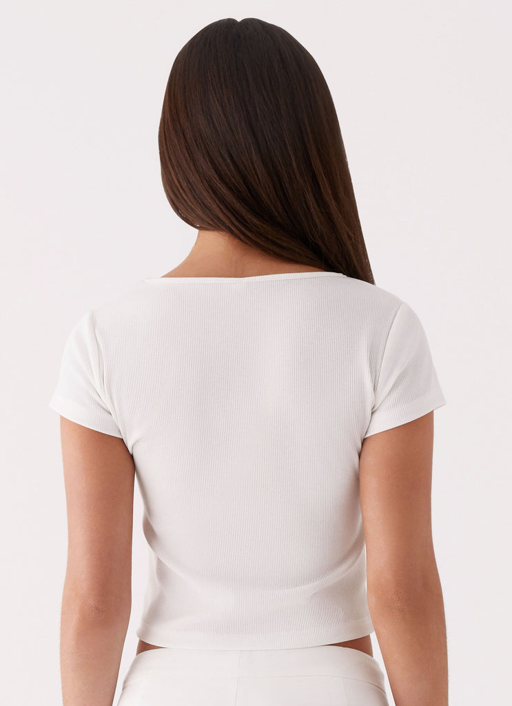 Collective Tops - Peppermayo Exclusive Pistachio Lily Baby Tee - Green fourth image