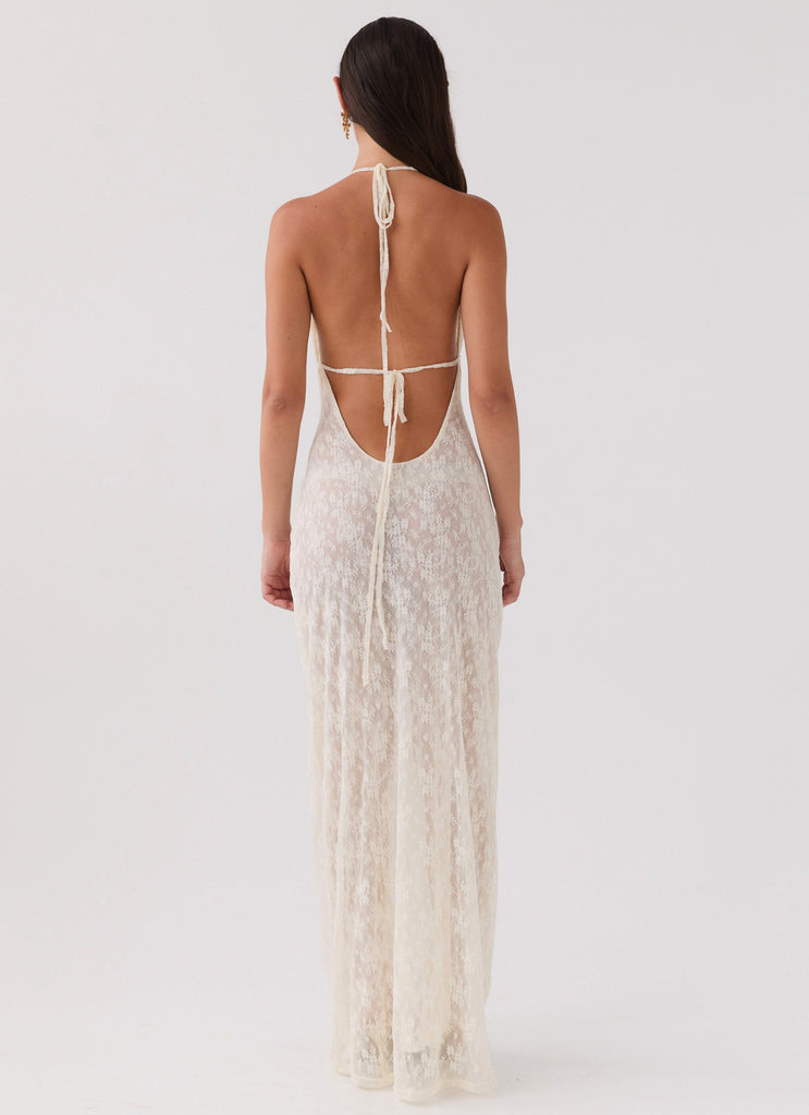 Champagne Coastline Maxi Dress - Ivory