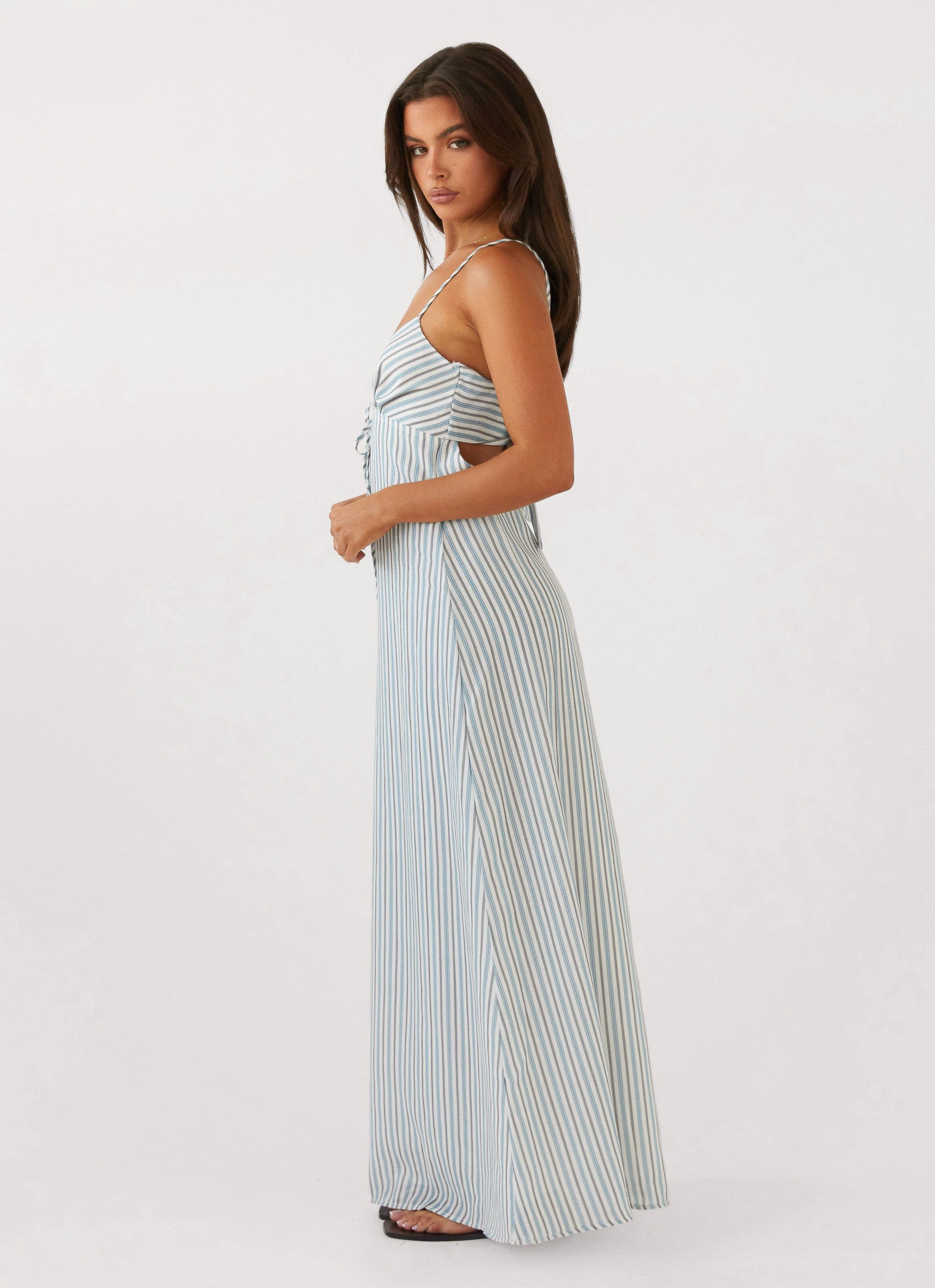 Flora Linen Maxi Dress