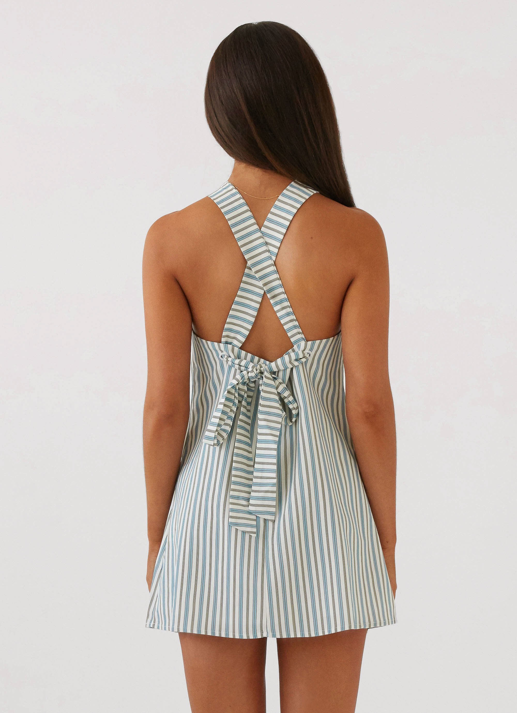 KAIA SCALLOP WITH LINEN MINI DRESS KAIA SCALLOP WITH LINEN MINI DRESS