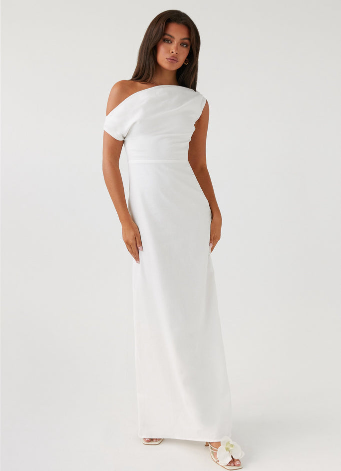 Collective Dress - Peppermayo Exclusive Lady Love Linen Maxi Dress - White image 1